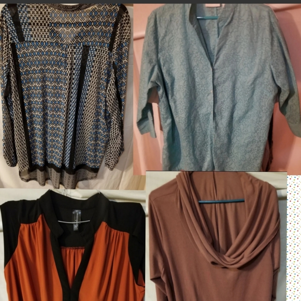 4 Ladies XL Blouses